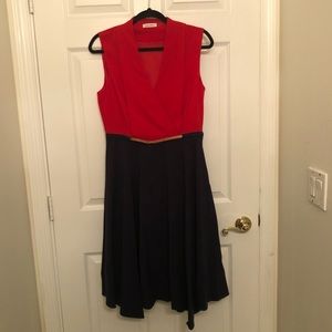 Calvin Klein Belted Dress